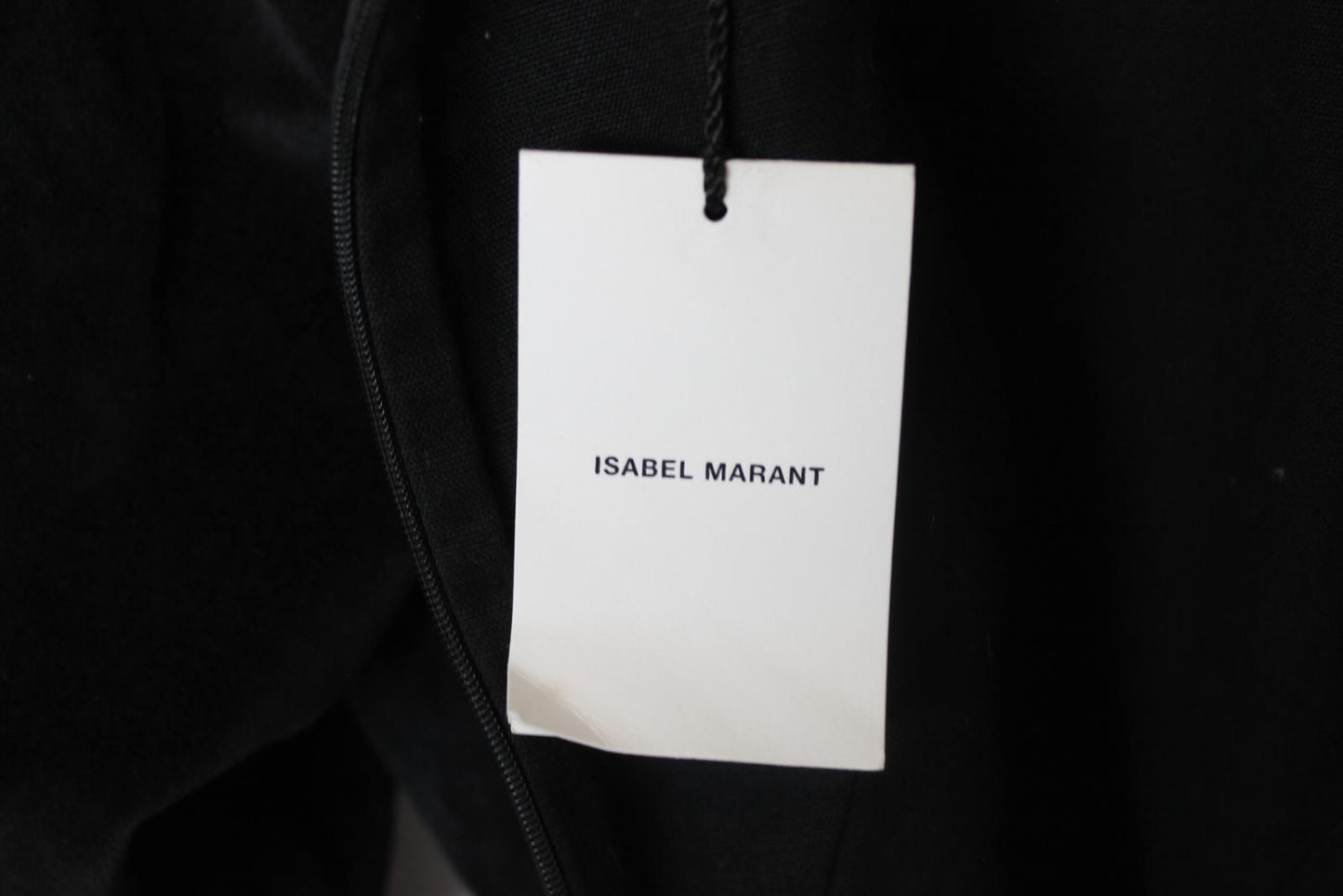 ISABEL MARANT Ladies Black Cotton Velvet Ro Dilavio Short Dress EU36 UK8 NEW