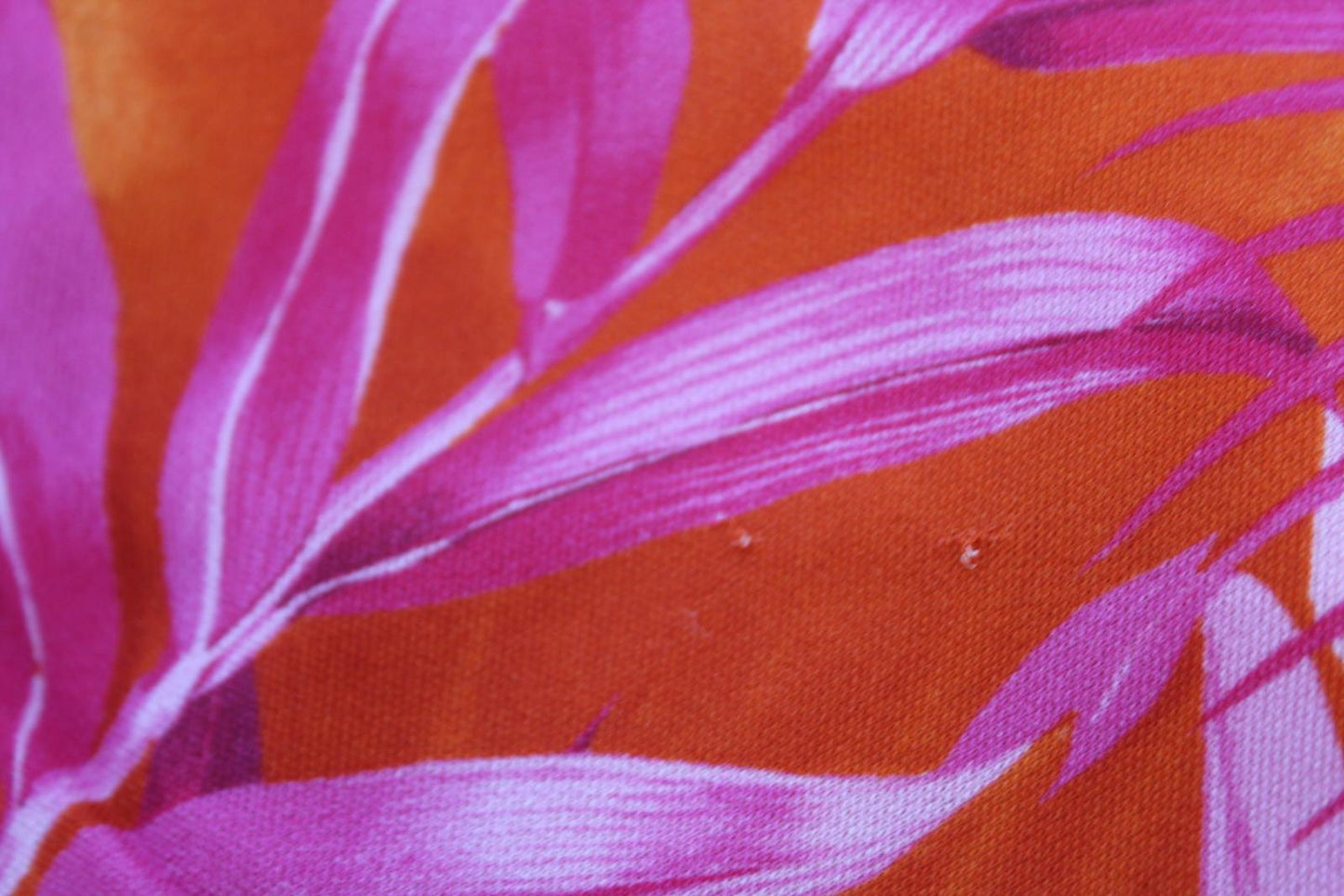 VERSACE Ladies Pink Orange Palm Print Ruched Side Slit Midi Dress IT44 UK12 NEW