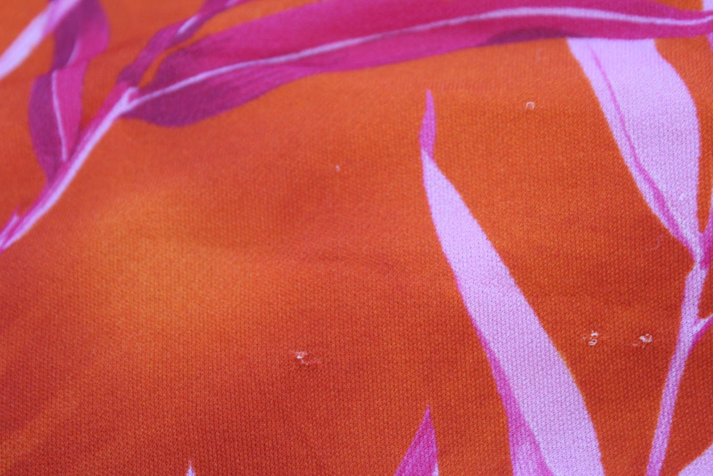 VERSACE Ladies Pink Orange Palm Print Ruched Side Slit Midi Dress IT44 UK12 NEW