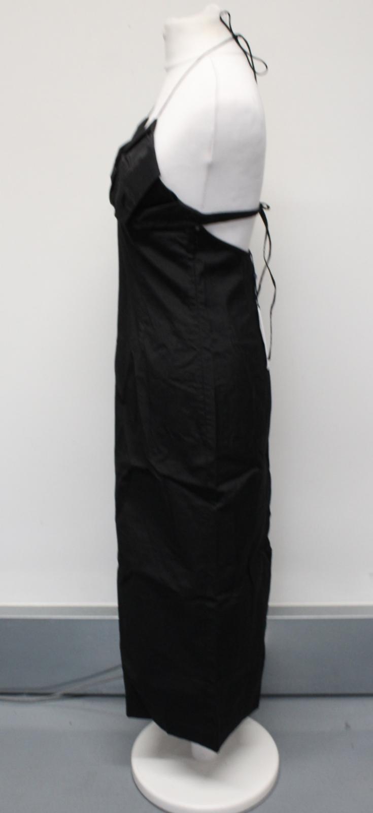 JACQUEMUS Ladies La Robe Bambino Longue Black Halter Midi Dress EU38 UK10 NEW