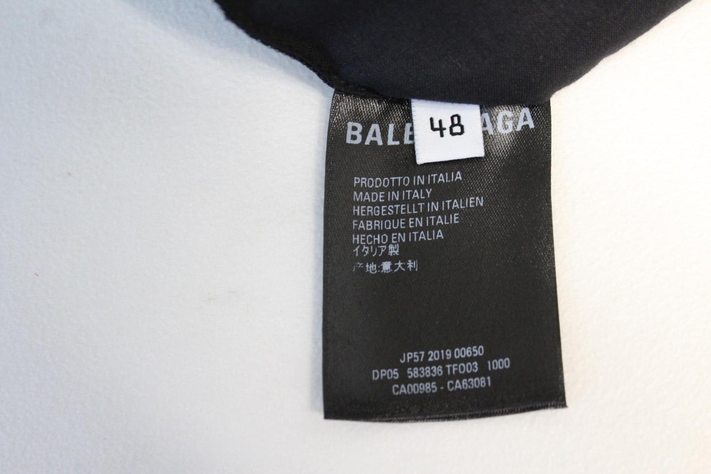 BALENCIAGA Men's Black Elastic Waist Logo Wool Blend Trousers 48/M W32 L35 NEW