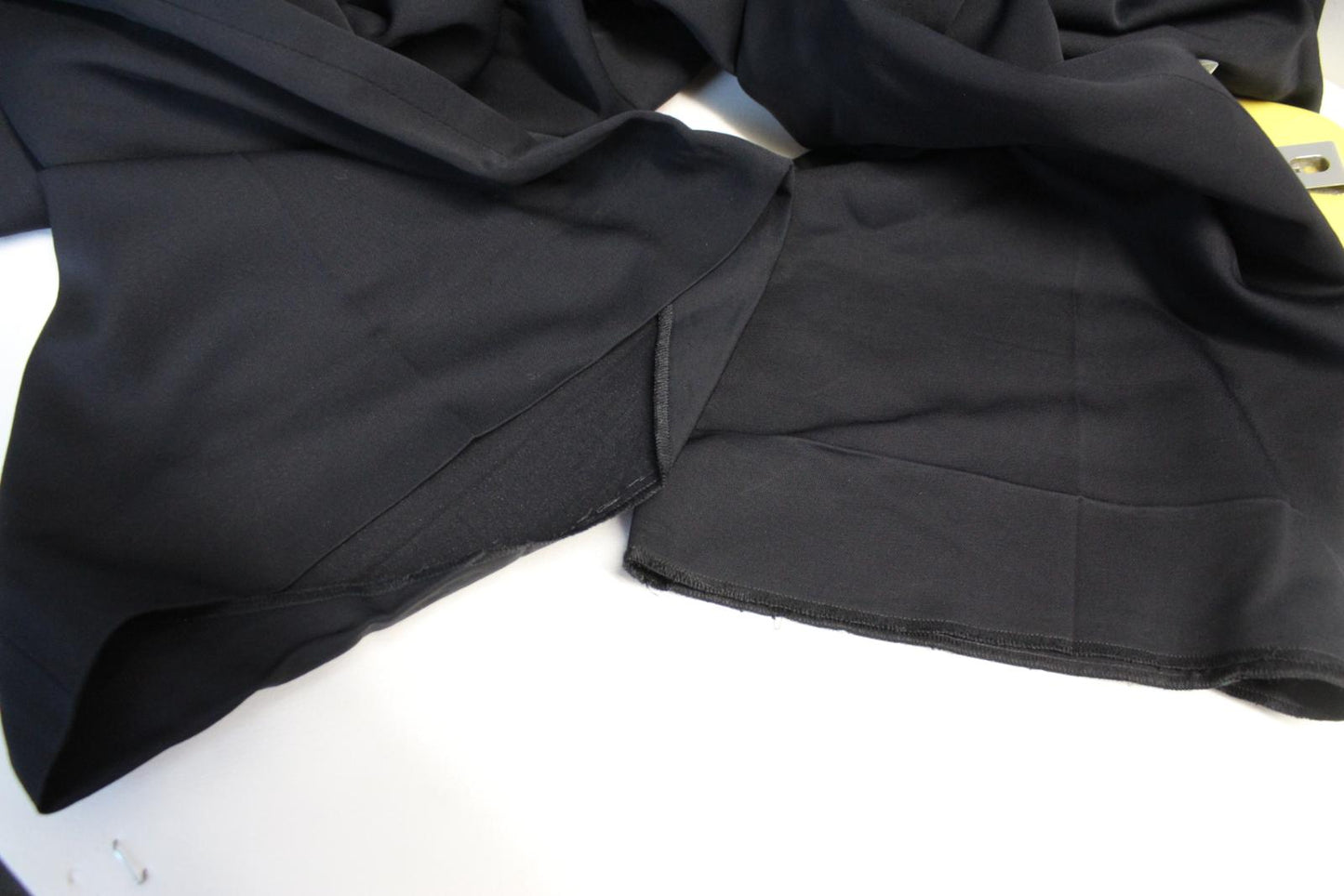 BALENCIAGA Men's Black Elastic Waist Logo Wool Blend Trousers 48/M W32 L35 NEW
