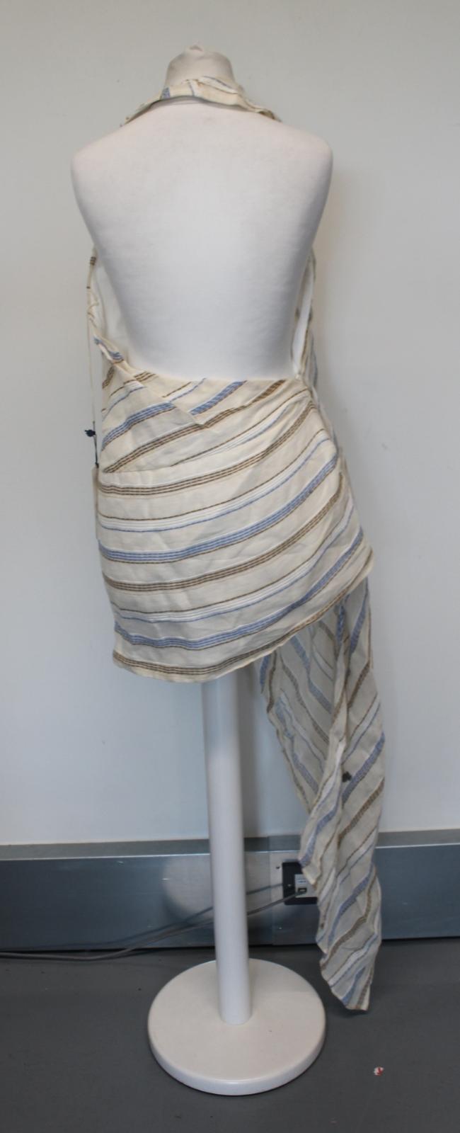 JACQUEMUS Ladies La Robe Spezia Beige Multi Striped Mini Dress EU36 UK8 NEW