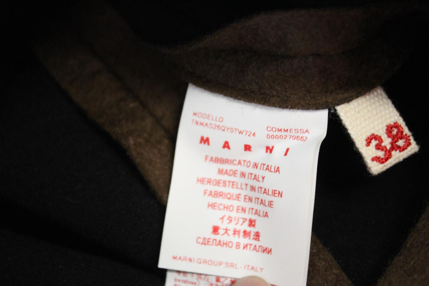 MARNI Ladies Brown Sleeveless Side Split Wool Blend Mini Dress IT38 UK6 NEW