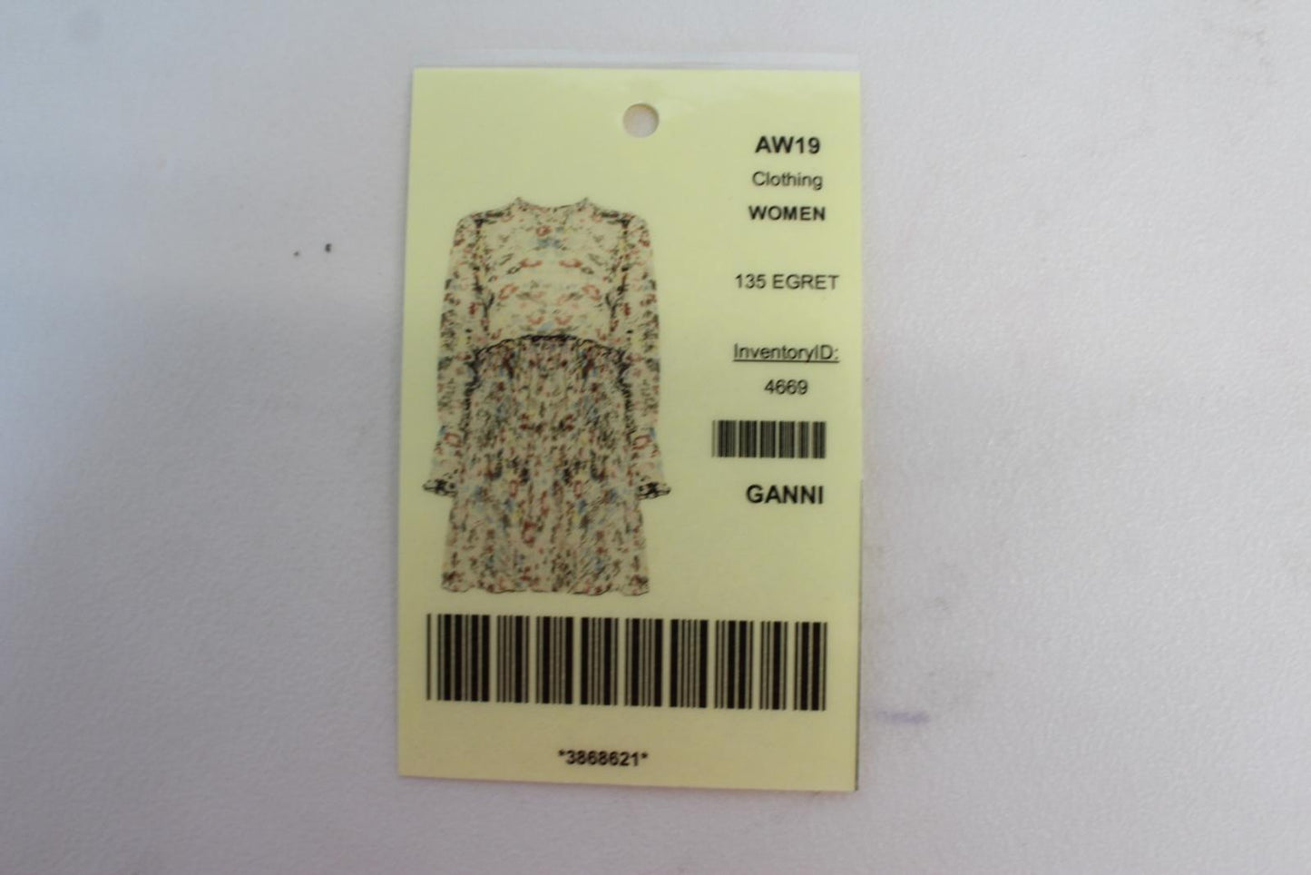 GANNI Ladies Multi-Coloured Floral Plisse Panelled Mini Dress EU36 UK8 NEW