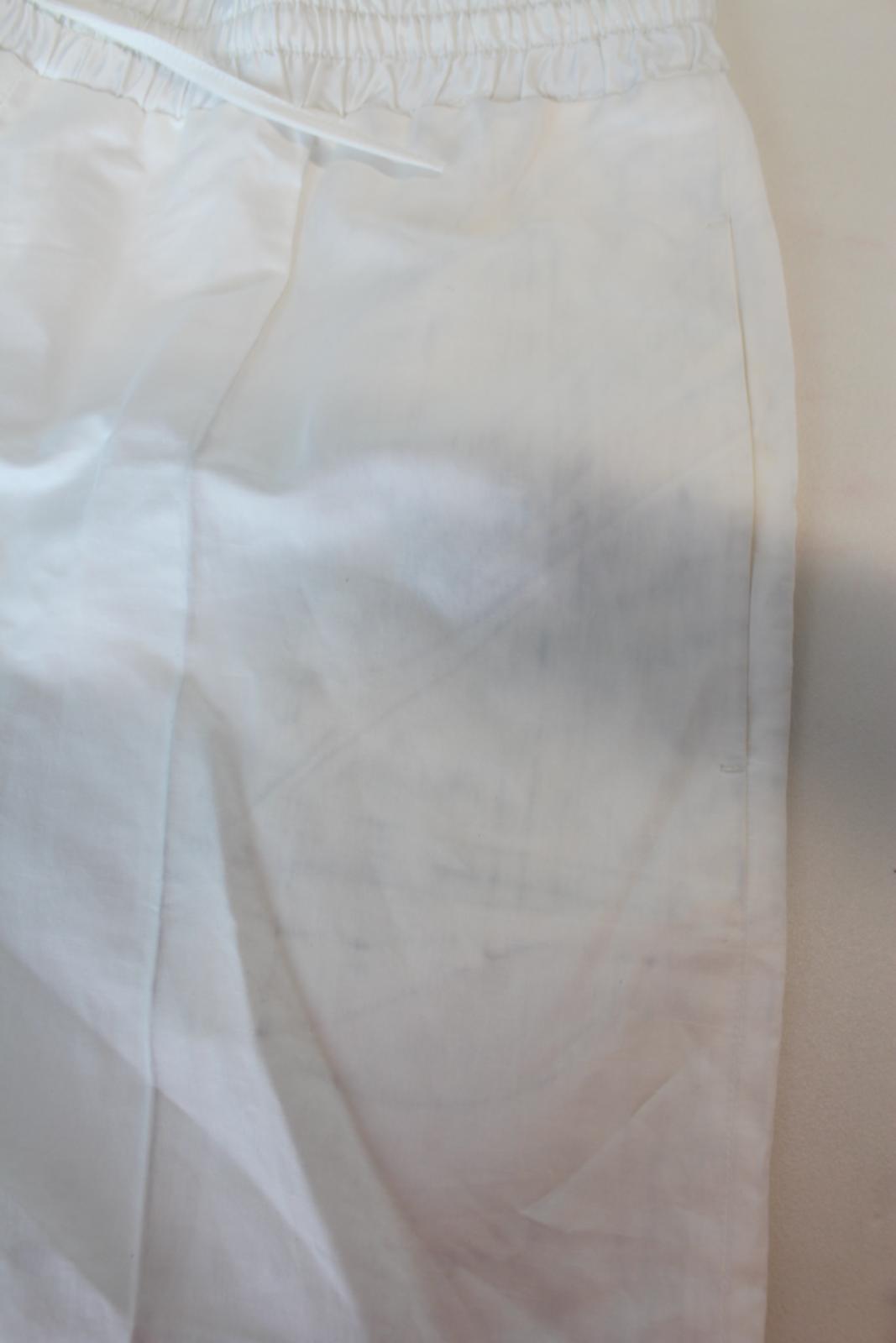 JIL SANDER Ladies White Drawstring Waist Linen Cotton Shorts EU38 UK10 W28 NEW