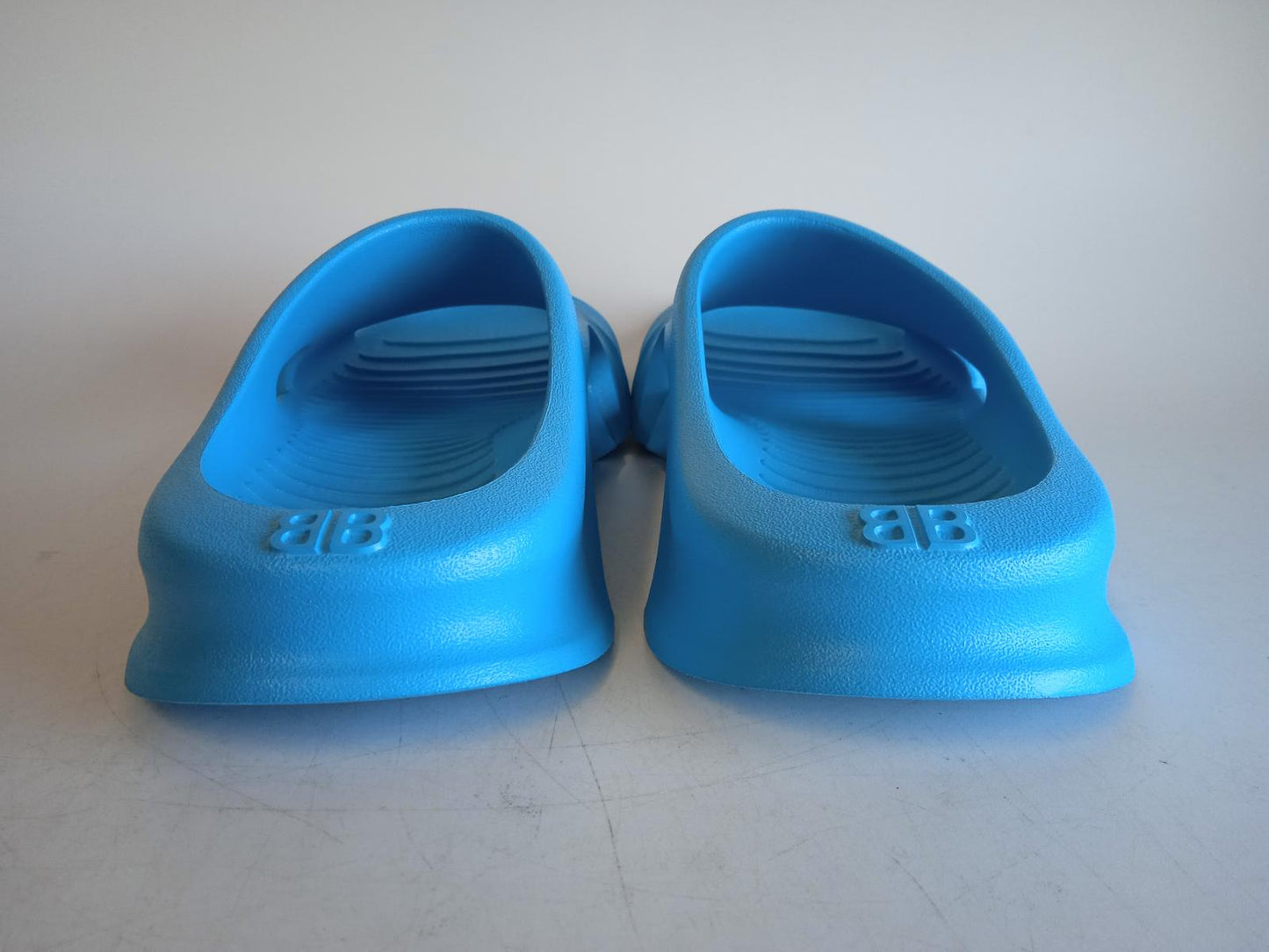 BALENCIAGA Men's Blue Ciclades Mold Open Toe Slider Sandals FR43 UK9 NEW