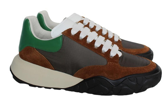 ALEXANDER MCQUEEN Men's Brown Multi Fabric/Suede/Leather Trainers EU43 UK9 NEW