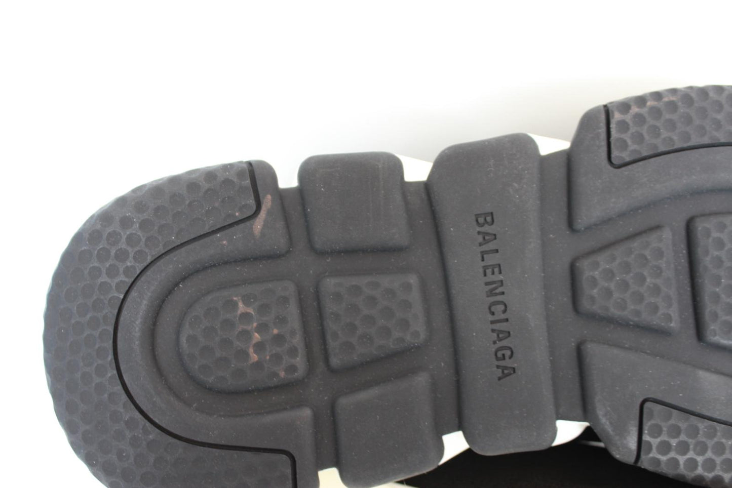 BALENCIAGA Men's Black White Speed Recycled Knit Trainers Sneakers EU41 UK7 NEW