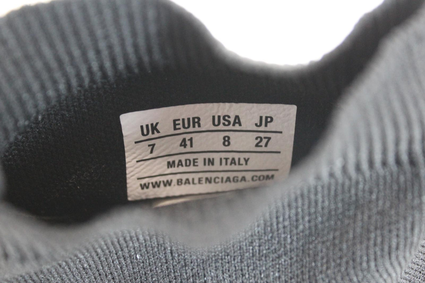 BALENCIAGA Men's Black White Speed Recycled Knit Trainers Sneakers EU41 UK7 NEW