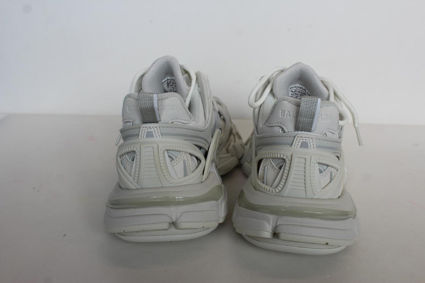 BALENCIAGA Ladies Track 2 White Mesh & Nylon Lace Up Trainers EU37 UK4 NEW