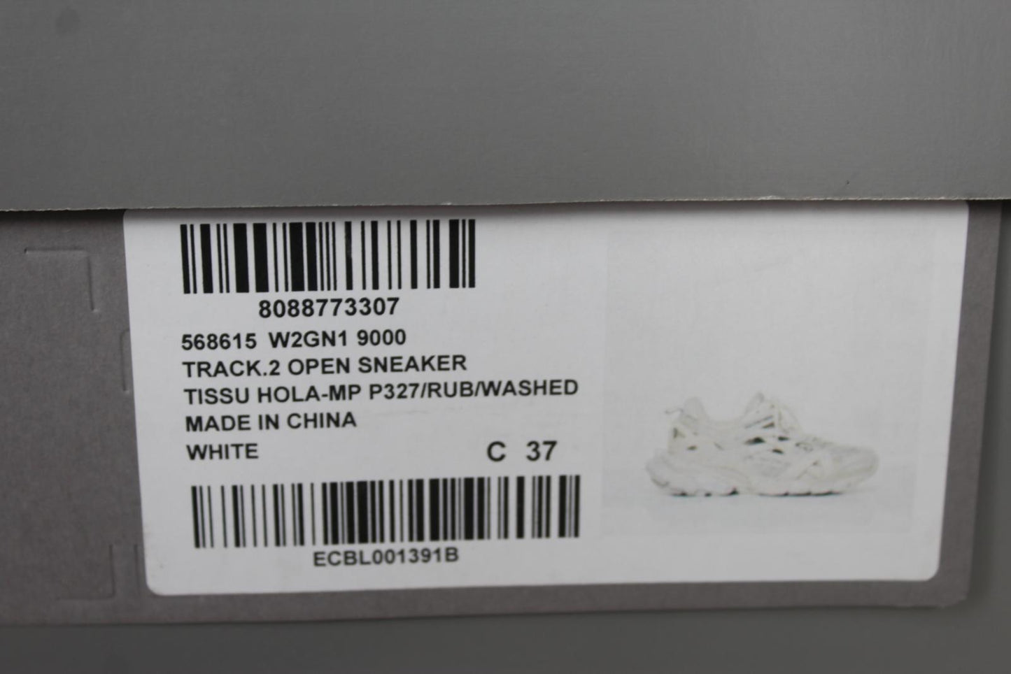 BALENCIAGA Ladies Track 2 White Mesh & Nylon Lace Up Trainers EU37 UK4 NEW