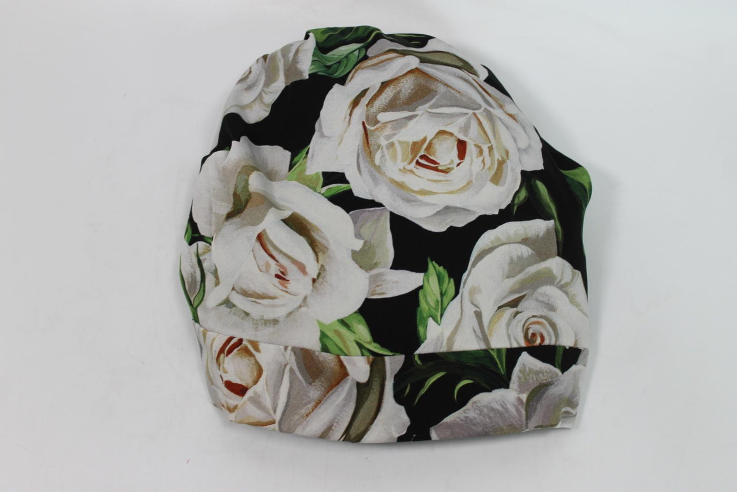 DOLCE & GABBANA Ladies Multicoploured Silk Rose Print Cap Hat Size S BNWT