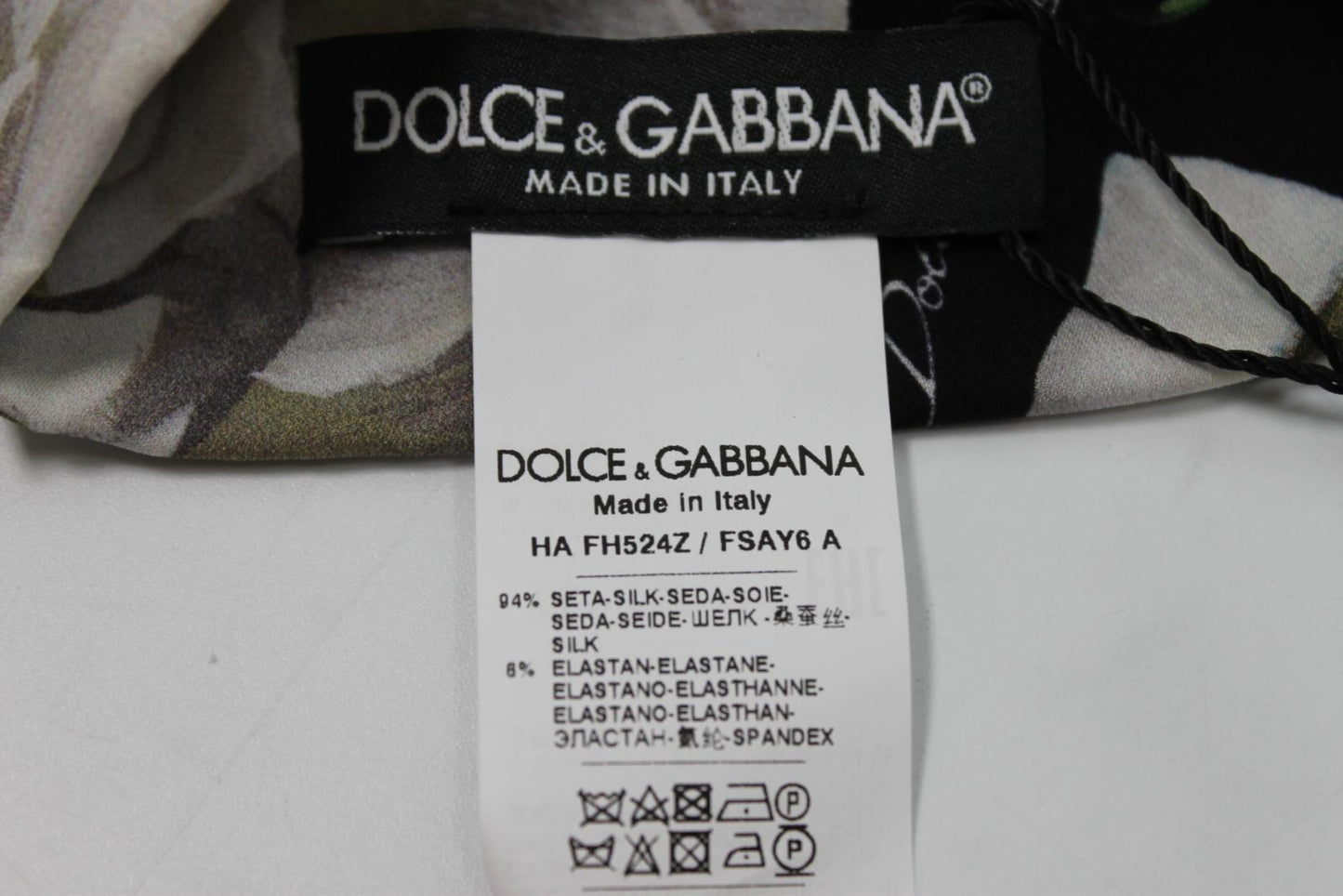 DOLCE & GABBANA Ladies Multicoploured Silk Rose Print Cap Hat Size S BNWT