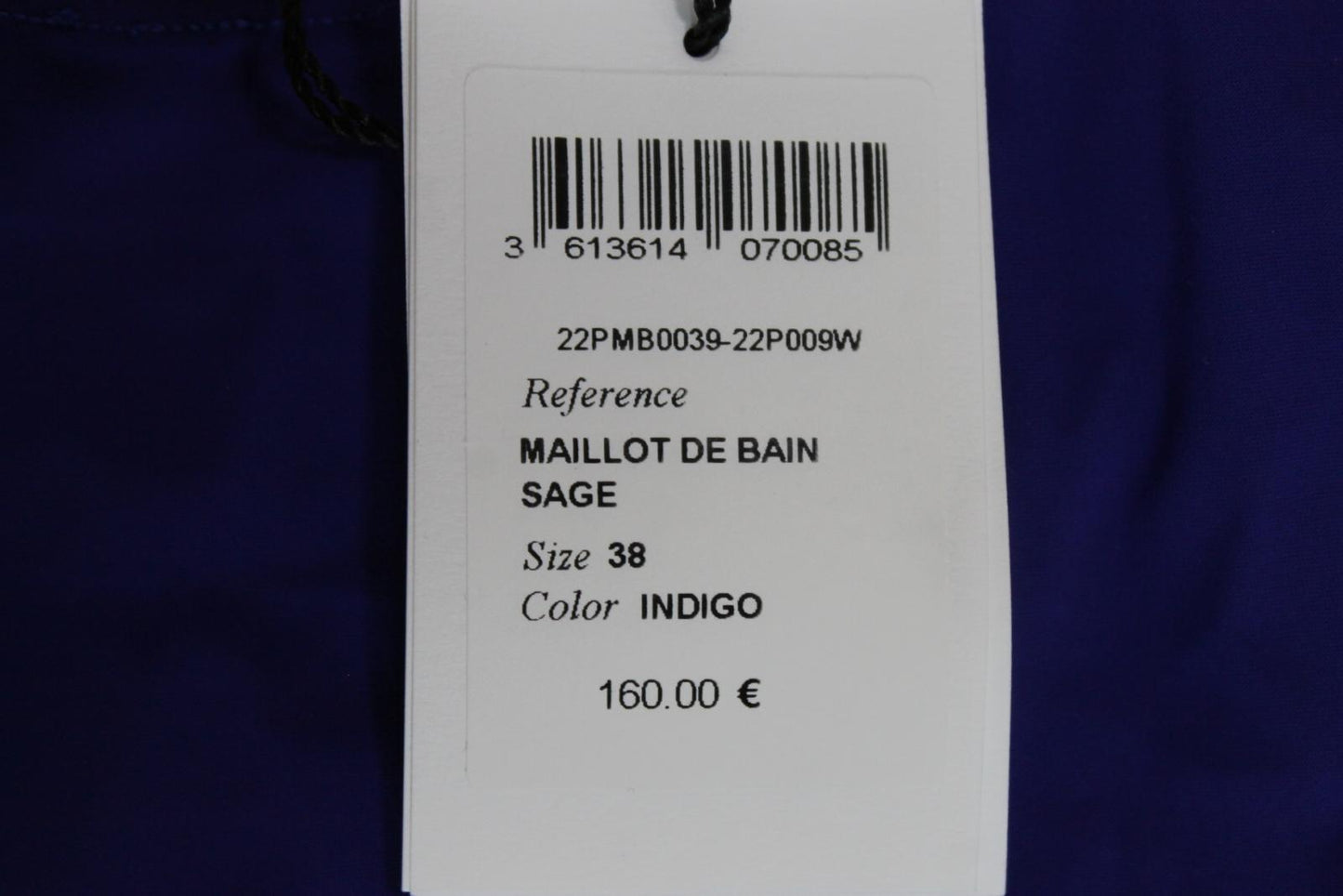 ISABEL MARANT Ladies Blue Maillot De Bain Sage One-Shoulder Swimsuit Size M BNWT