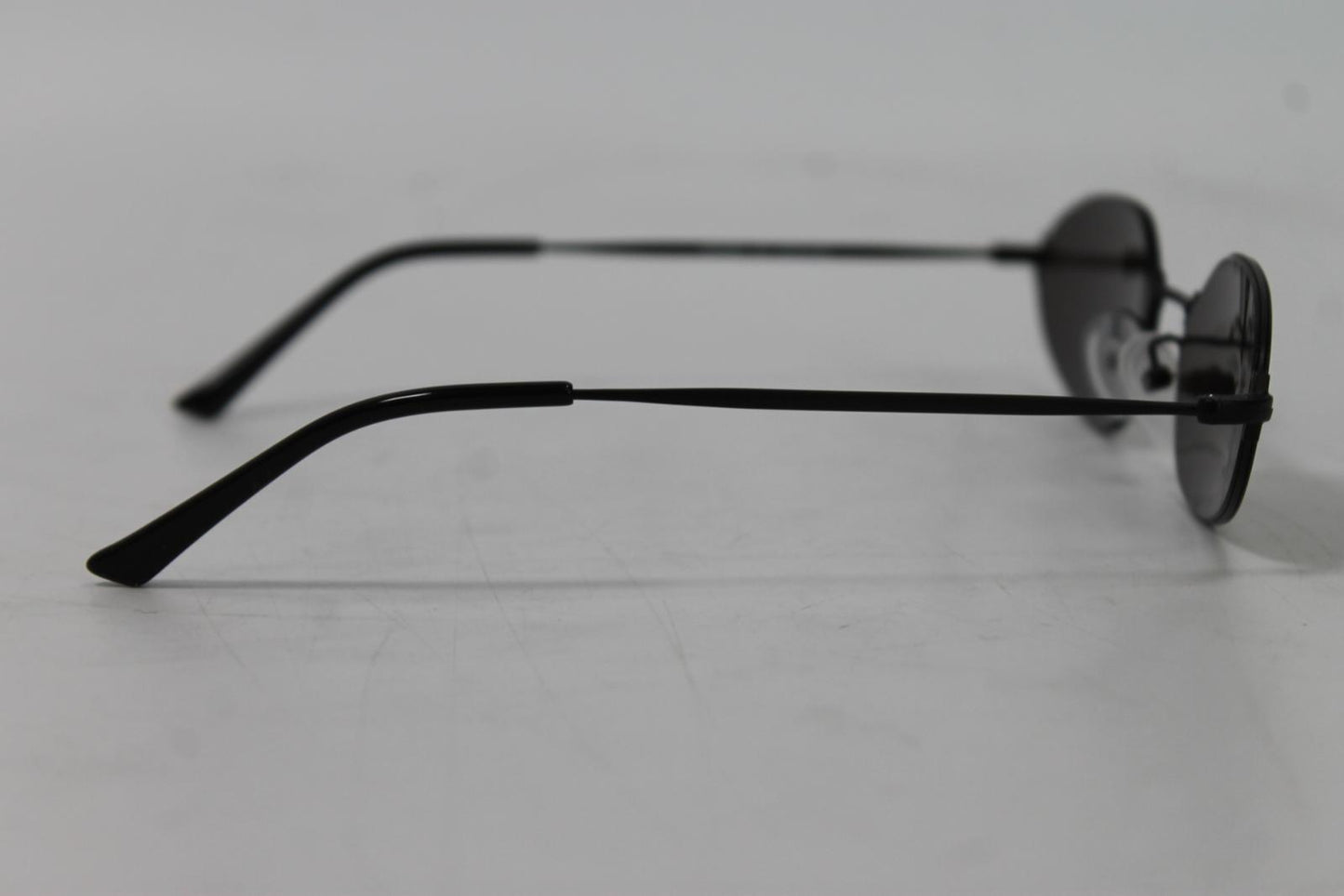 BALENCIAGA Mens Black Invisible Cat Eye Sunglasses 58-19-140 NEW