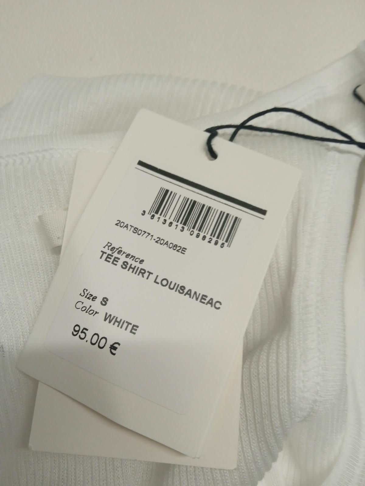 ISABEL MARANT Ladies White Cotton Round Neck Ribbed Tank Top Size UK S NEW
