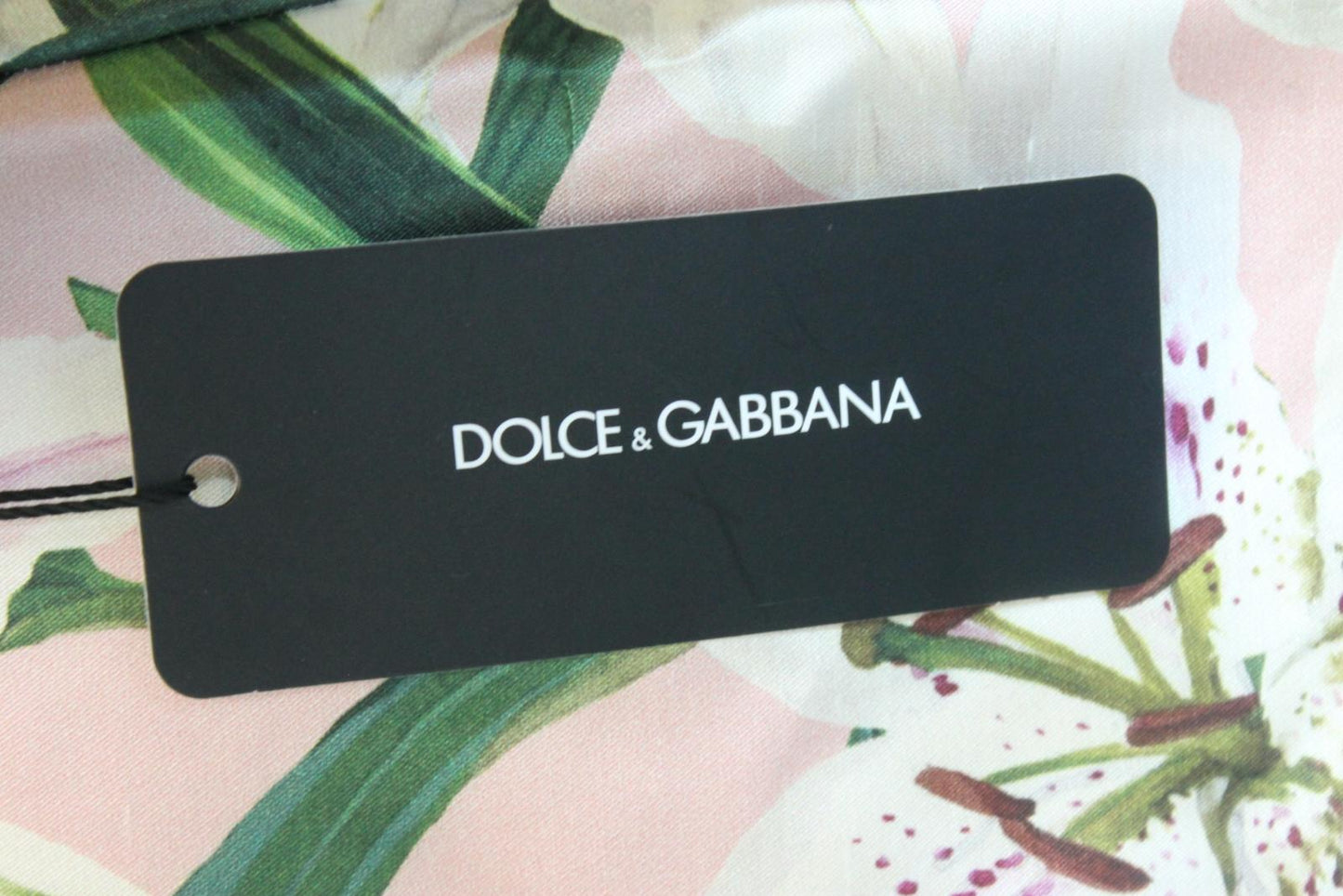 DOLCE & GABBANA Ladies Pink/Multi Silk Knee Length Skirt EU38 UK10 BNWT