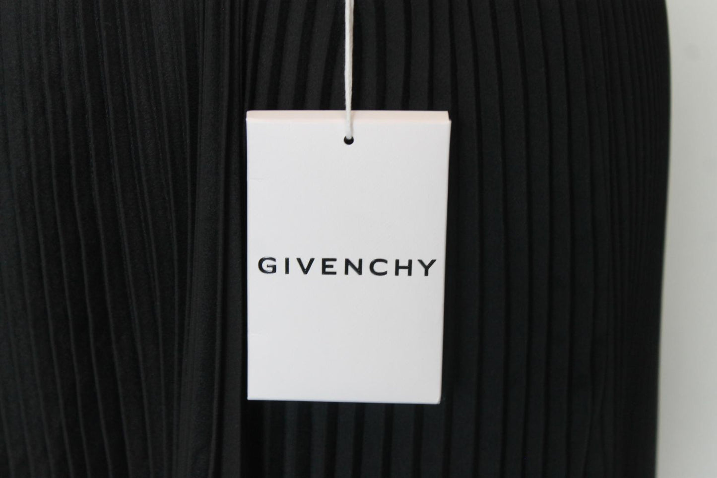 GIVENCHY Ladies Black Pleated Long Hi-Low Skirt EU34 UK6 BNWT