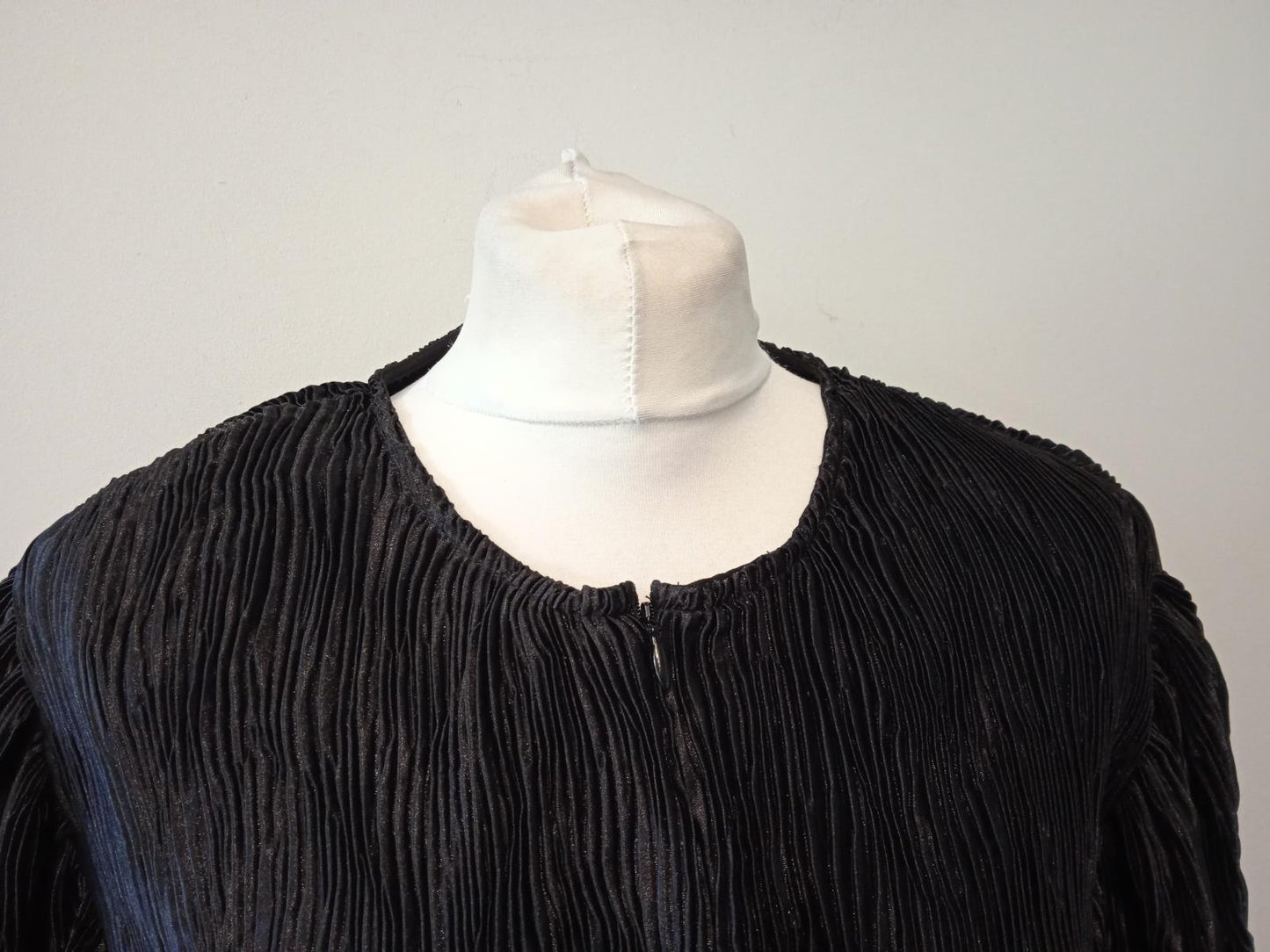 GANNI Ladies Black Pleated Relaxed Fit Belted Mini Dress Size EU42 UK14 NEW