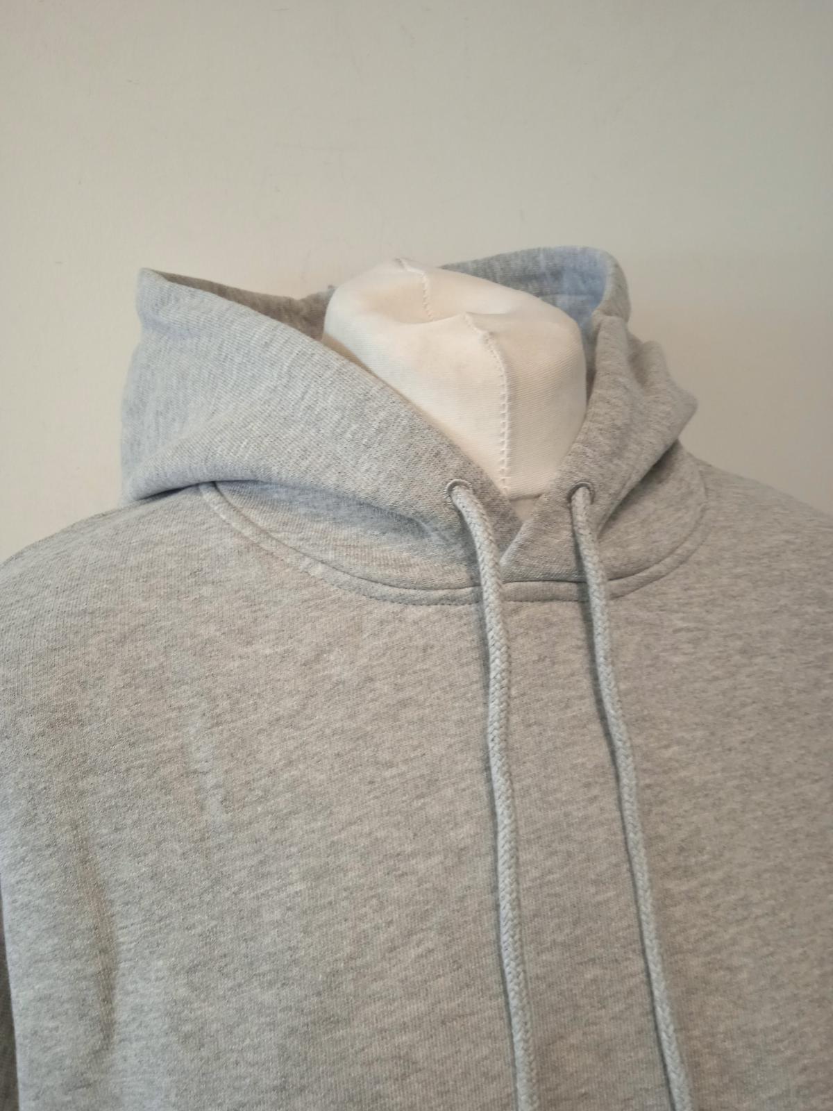GANNI Ladies Grey Cotton Blend Software Isoli Pullover Hoodie Size L/XL NEW