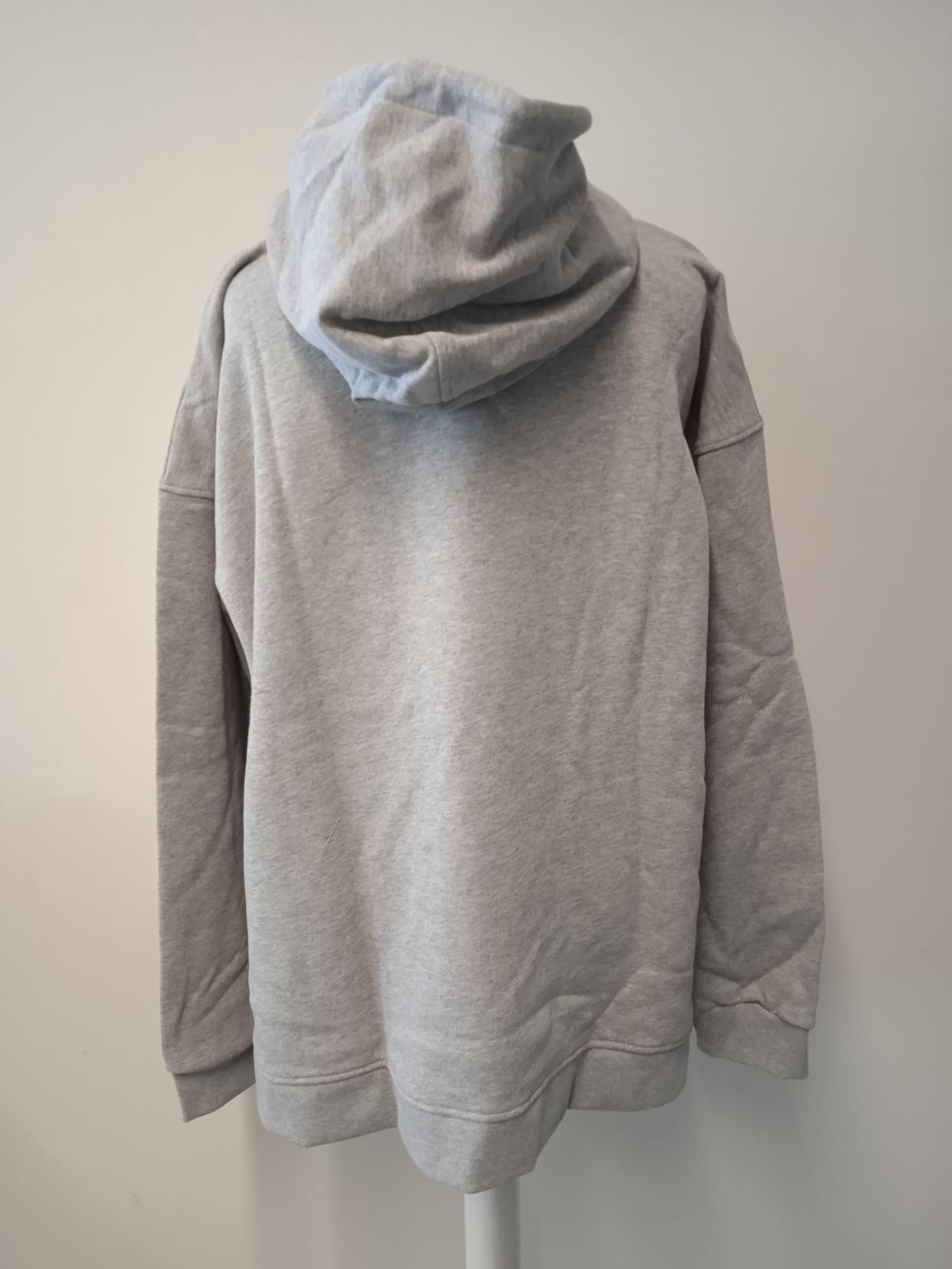 GANNI Ladies Grey Cotton Blend Software Isoli Pullover Hoodie Size L/XL NEW