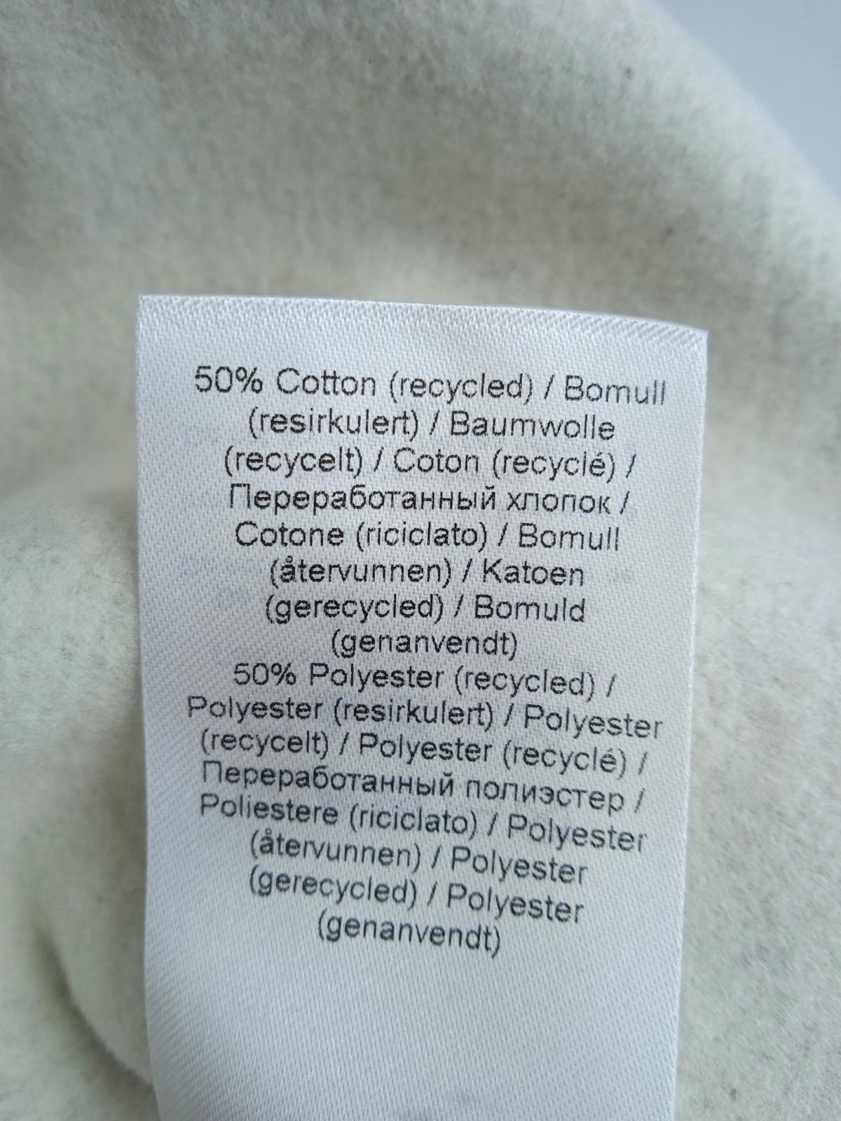 GANNI Ladies Grey Cotton Blend Software Isoli Pullover Hoodie Size L/XL NEW