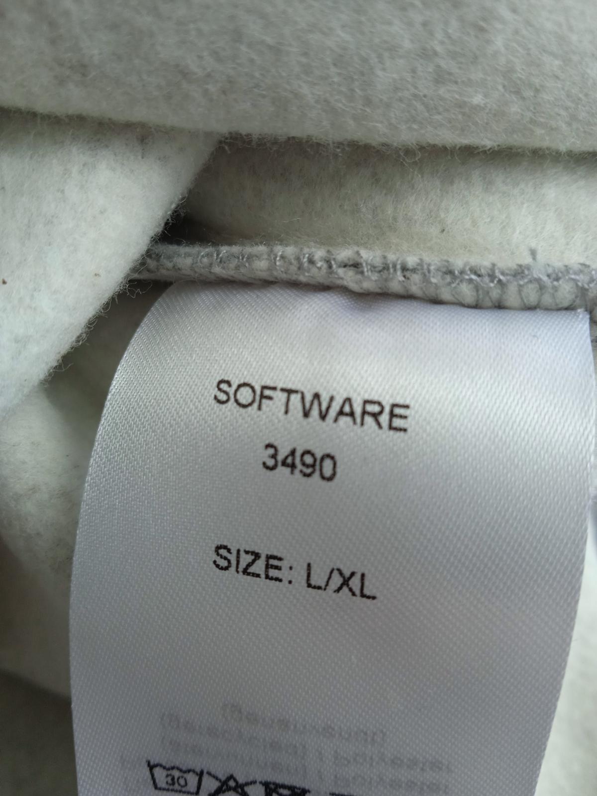 GANNI Ladies Grey Cotton Blend Software Isoli Pullover Hoodie Size L/XL NEW