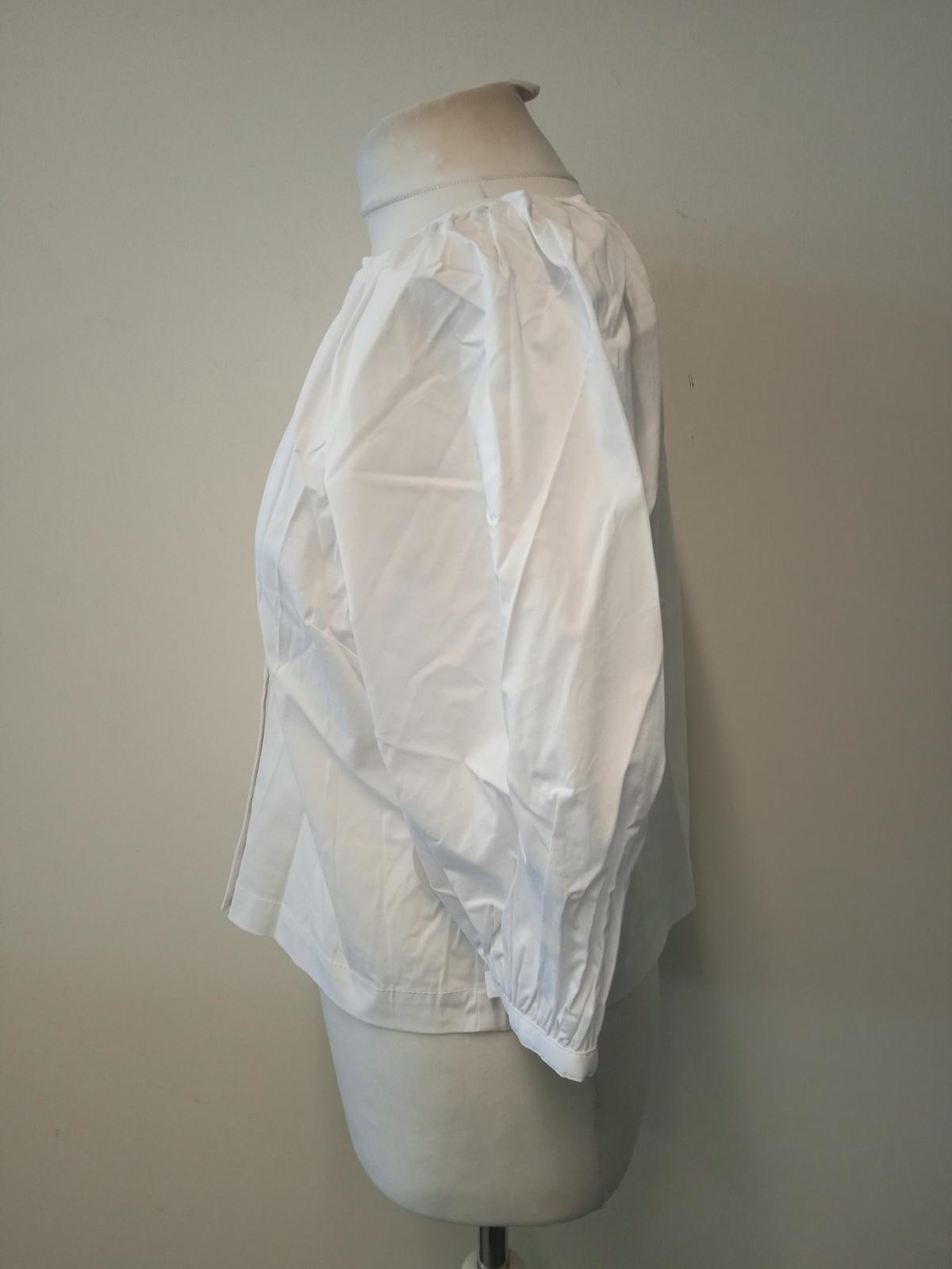 STAUD Ladies White Cotton Blend Poplin Button-Down New Dill Top Size S NEW