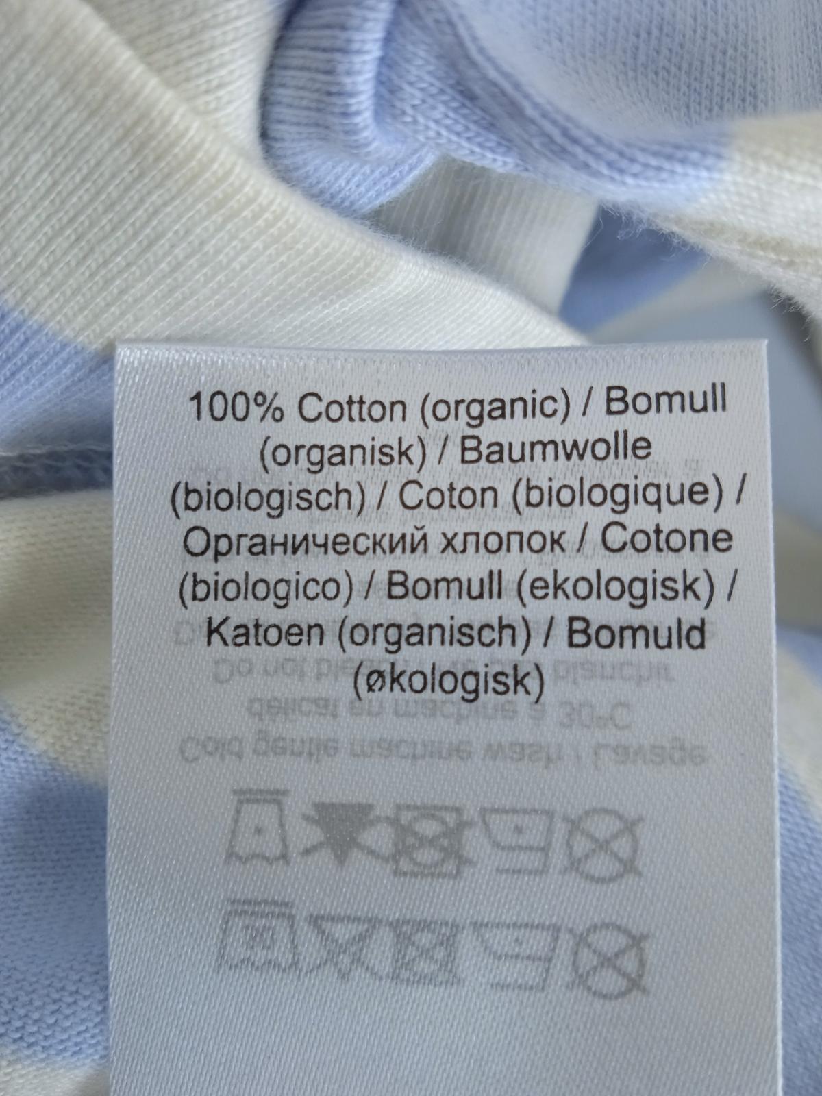 GANNI Ladies Blue & White Cotton Long Sleeve Striped Pullover Jumper S NEW