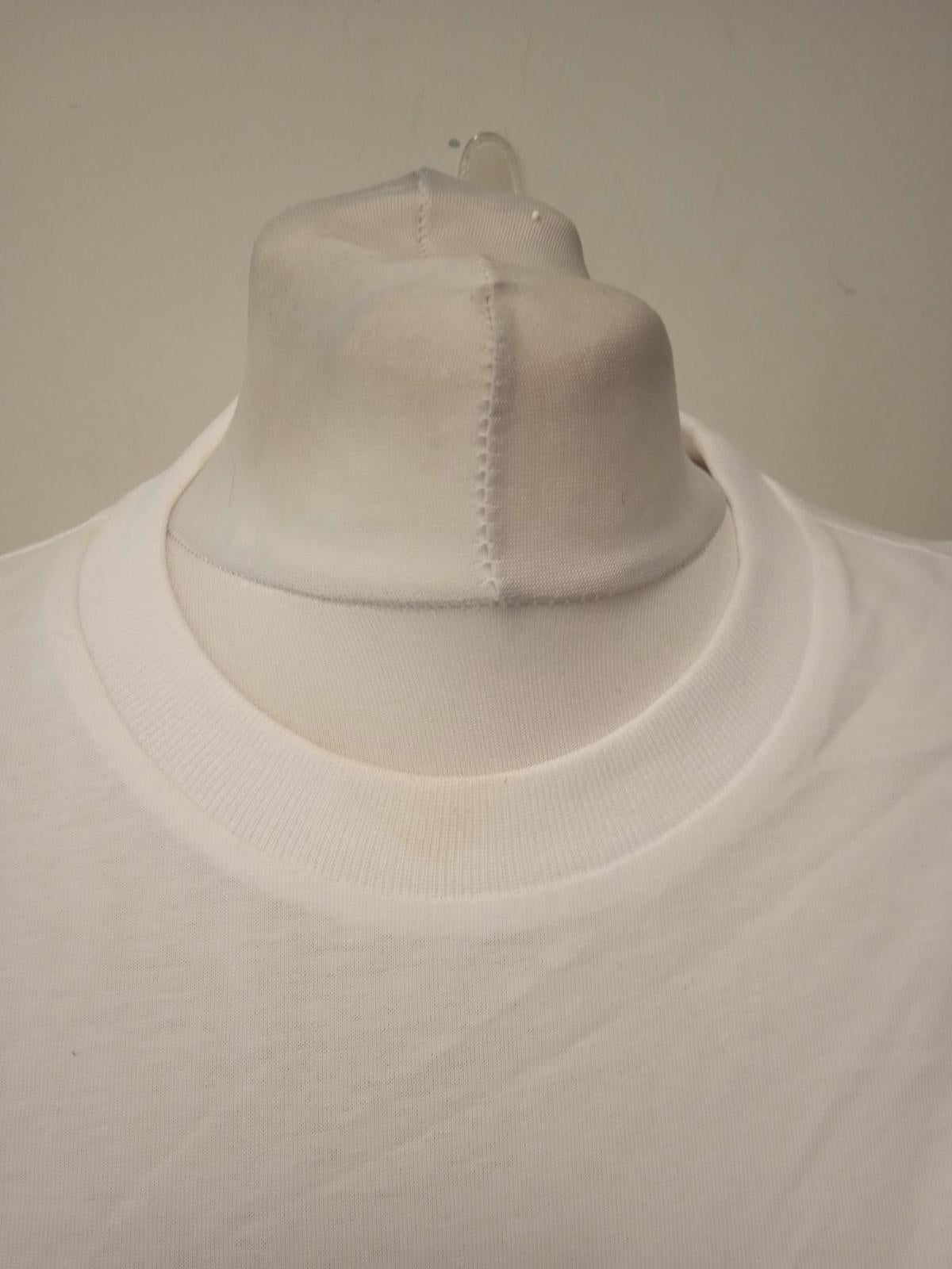 GANNI Ladies White Cotton Slim Fit Ruched Sleeveless Tank Top Size M NEW