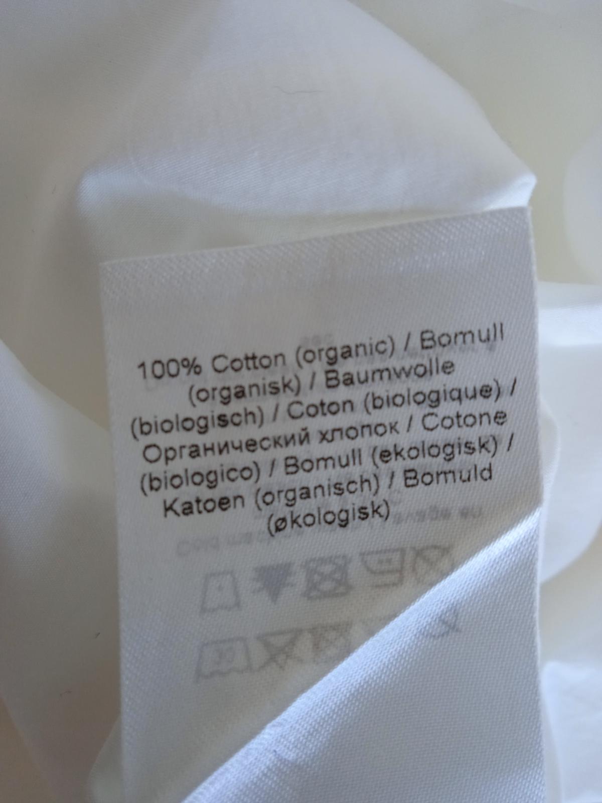 GANNI Ladies White Cotton Tie-Neck Embroidered Logo Long Shirt EU40 UK12 NEW