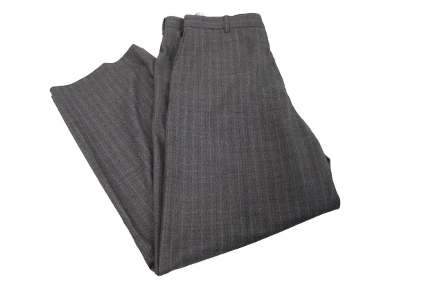 BALENCIAGA Men's Grey Wool Zip Fly Straight Leg Trousers IT48 W32 L27 NEW