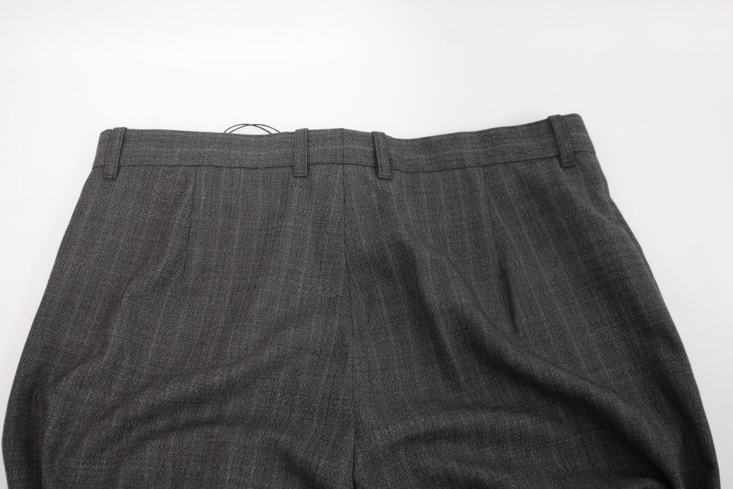 BALENCIAGA Men's Grey Wool Zip Fly Straight Leg Trousers IT48 W32 L27 NEW