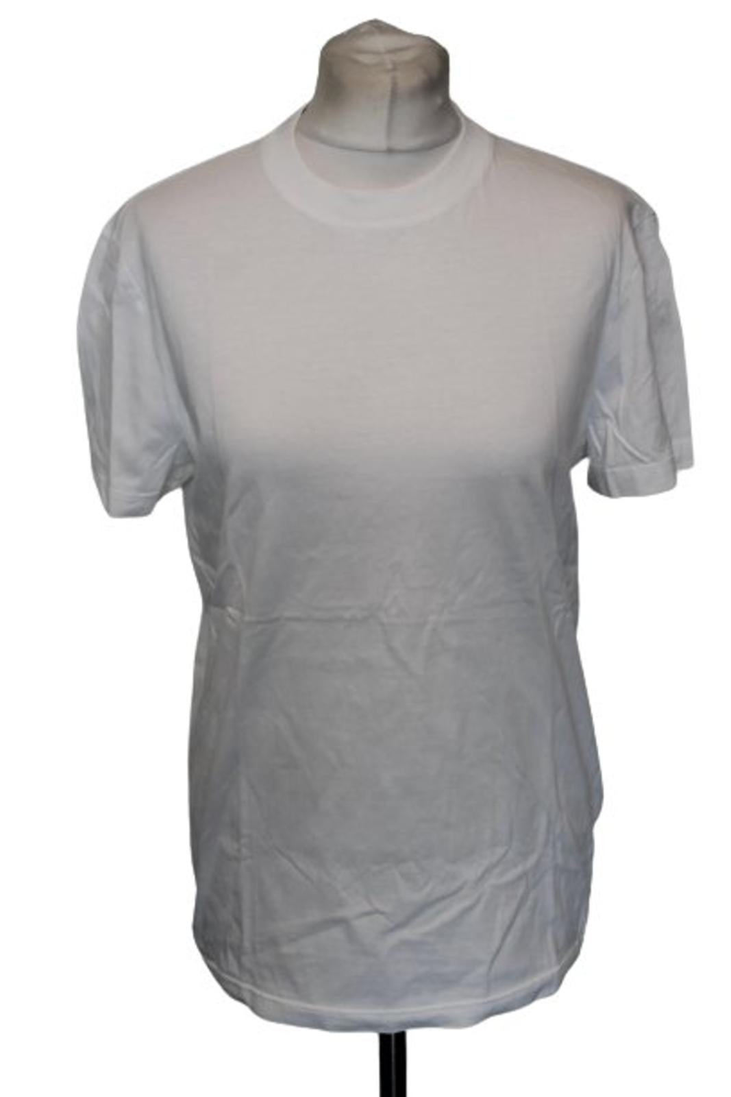 PRADA Ladies White Cotton Short Sleeve T-Shirt Size S NEW