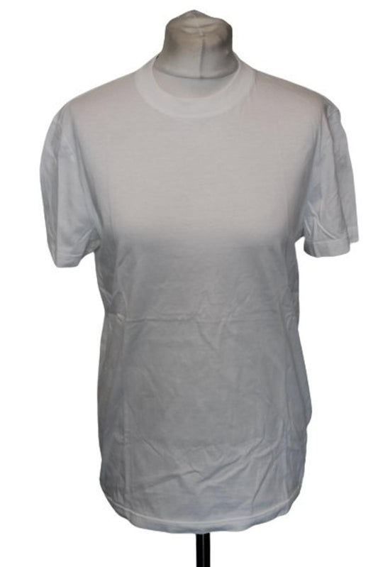PRADA Ladies White Cotton Short Sleeve T-Shirt Size S NEW