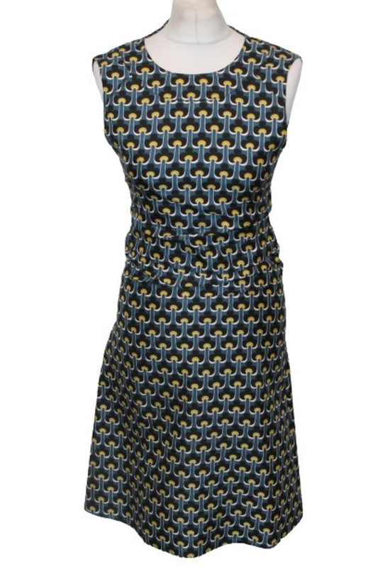 MARNI Ladies Multicoloured Cotton Sleeveless Midi Sheath Dress EU36 UK8 NEW