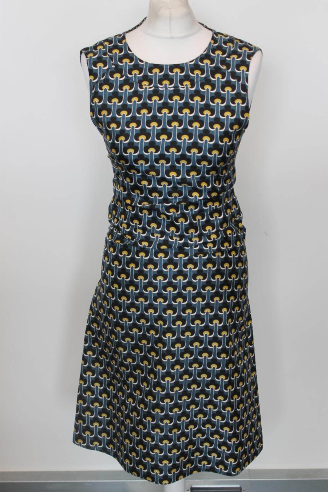 MARNI Ladies Multicoloured Cotton Sleeveless Midi Sheath Dress EU36 UK8 NEW