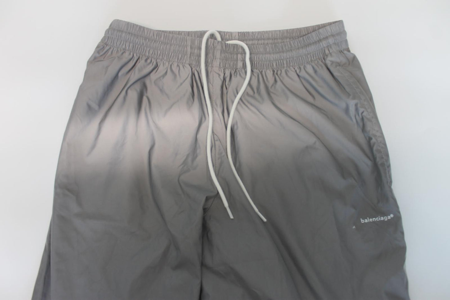 BALENCIAGA Menâs Silver Drawstring Jogger Trousers Size S BNWT