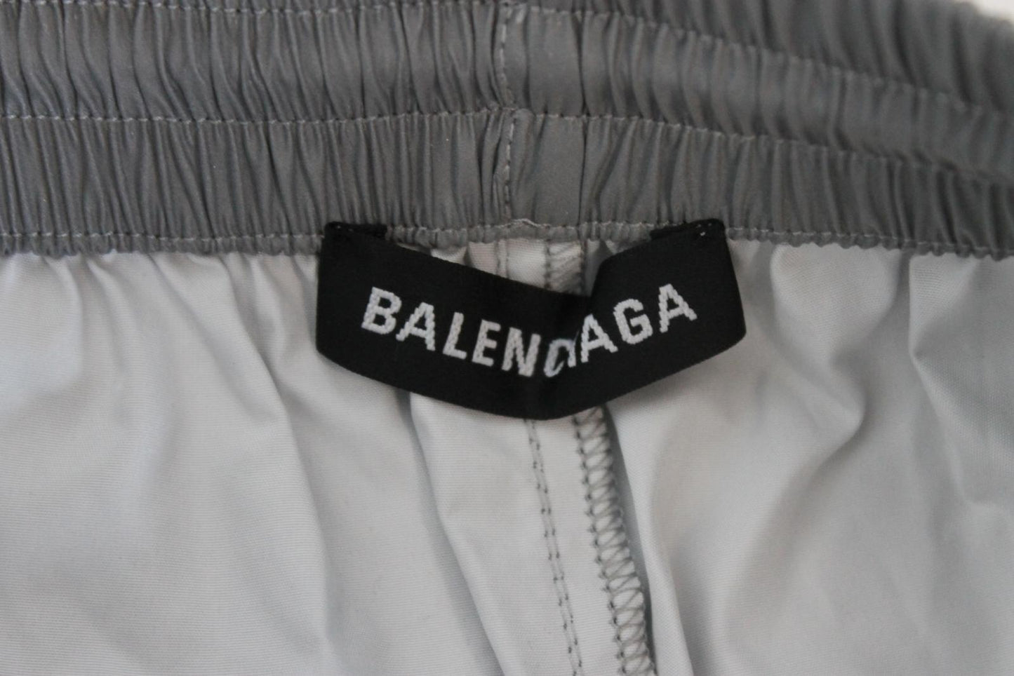 BALENCIAGA Menâs Silver Drawstring Jogger Trousers Size S BNWT
