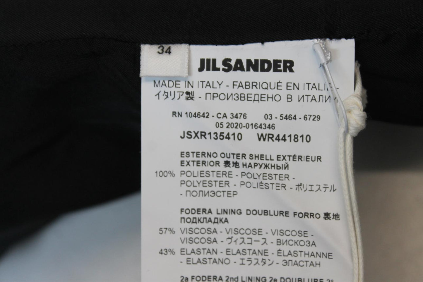JIL SANDER Ladies Grey Pinstripe Long Blazer Jacket EU34 UK6 BNWT