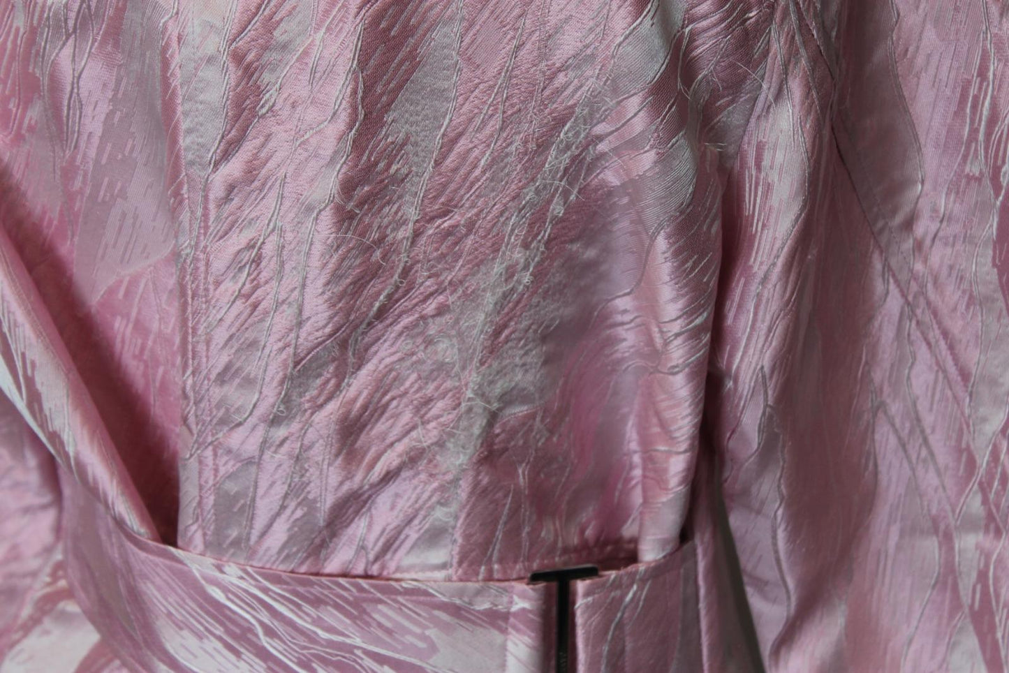 GANNI Ladies Pink Cinched Waist Half Sleeve Robe Jacket EU38 UK10 NEW