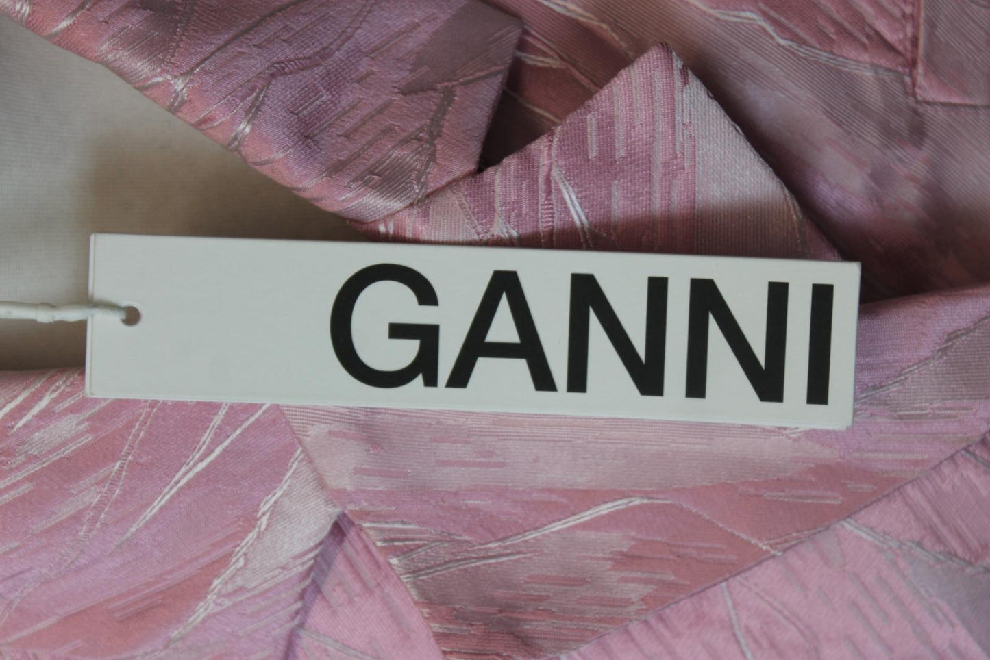 GANNI Ladies Pink Cinched Waist Half Sleeve Robe Jacket EU38 UK10 NEW