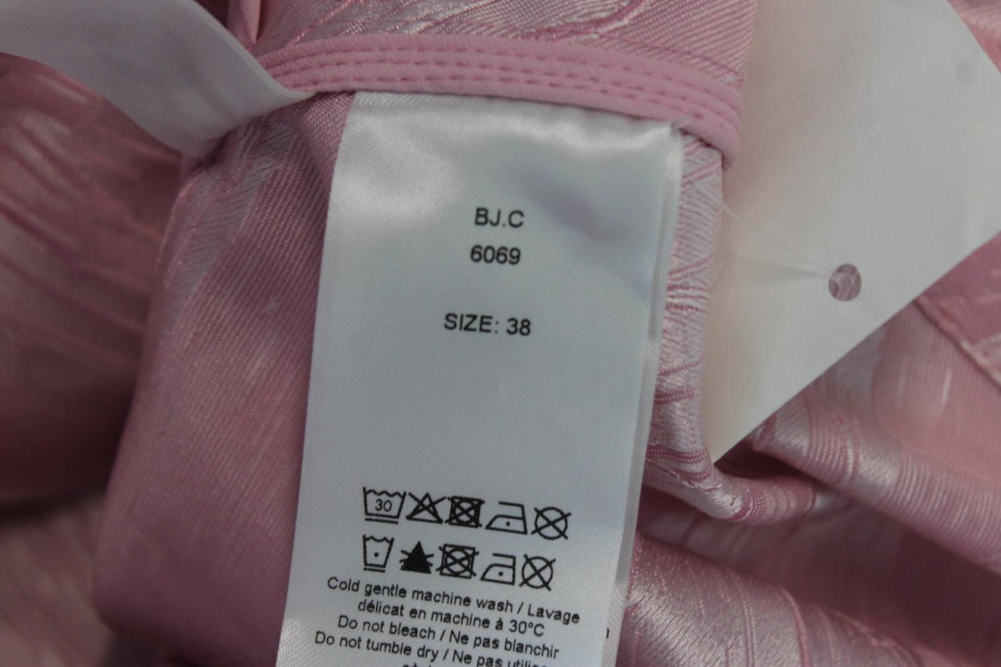 GANNI Ladies Pink Cinched Waist Half Sleeve Robe Jacket EU38 UK10 NEW