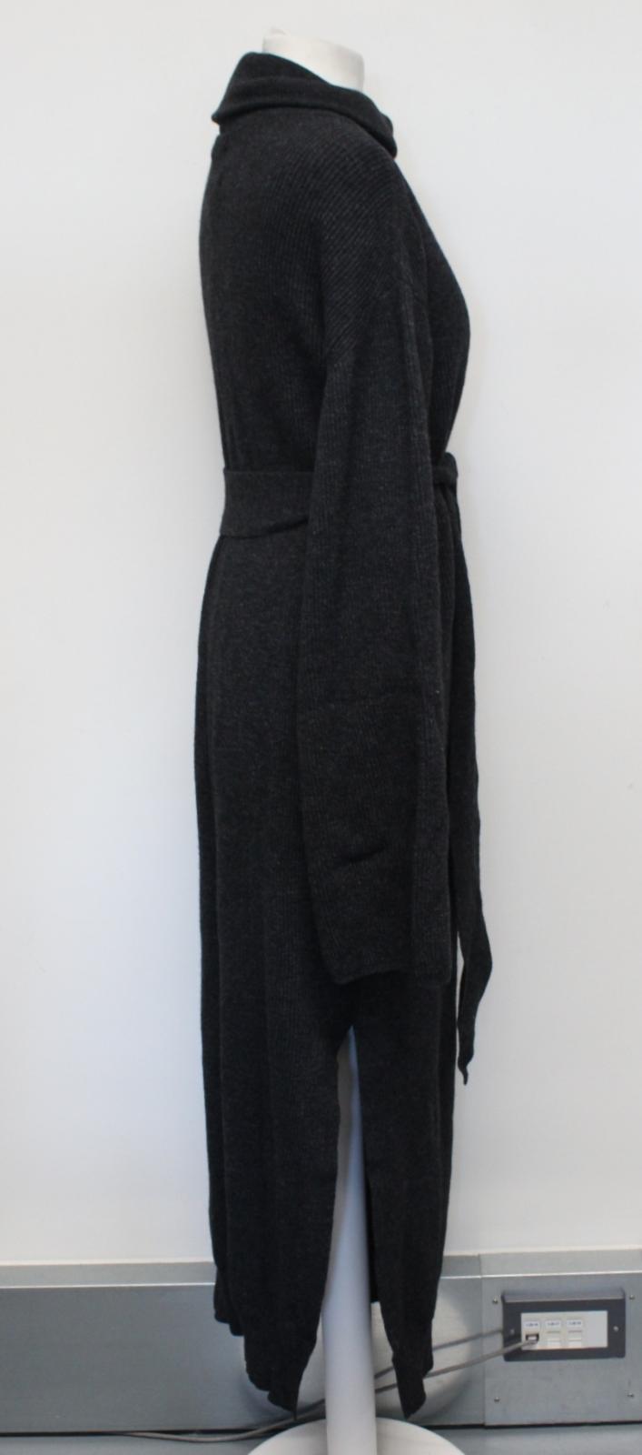 NANUSHKA Ladies Canaan Charcoal Grey Turtle Neck Wool Cashmere Dress S BNWT
