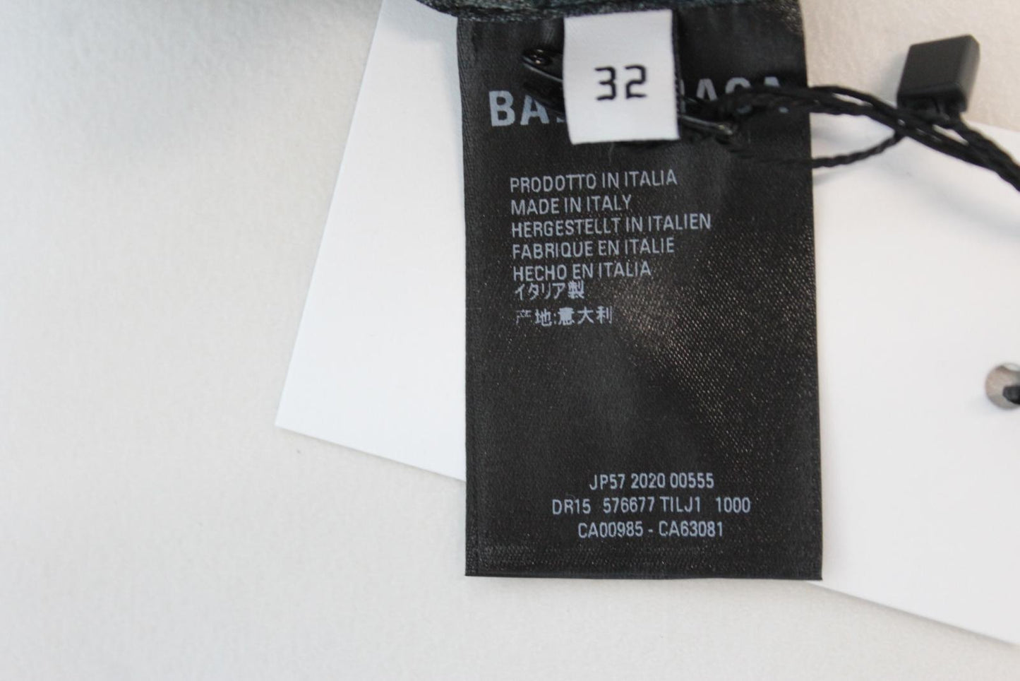 BALENCIAGA Ladies Black Logo Rawcut Silk Oversized Midi Shirt Dress FR32 UK4 NEW