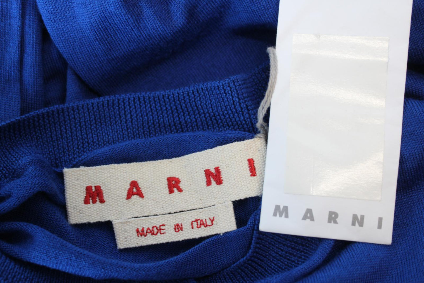 MARNI Ladies Royal Blue Wool Silk Cashmere Blend Button Cardigan IT40 UK8 NEW