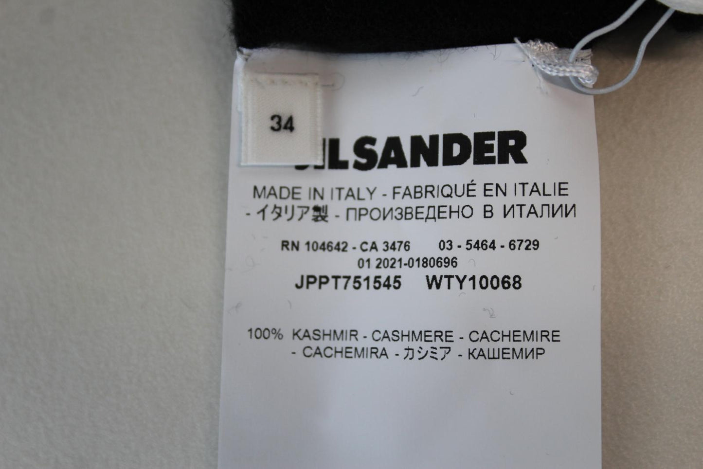 JIL SANDER Ladies Black High Neck Long Sleeve Cashmere Maxi Dress DE34 UK6 NEW