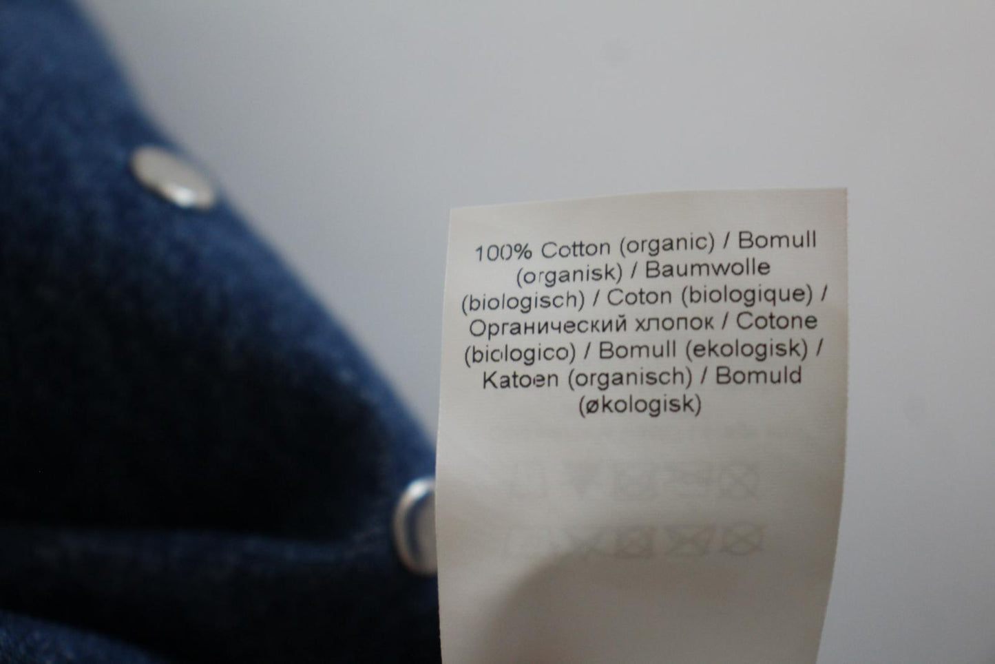 GANNI Ladies Mid Blue Organic Cotton Denim Studded Mini Skirt Size 34 UK6 NEW