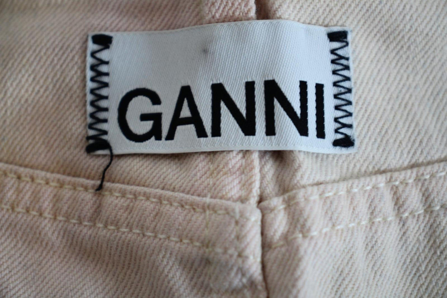 GANNI Ladies Multicoloured Rainbow Cotton Denim Mini Skirt Size 36 UK8 NEW